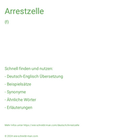 Arrestzelle