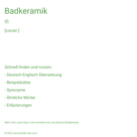 Badkeramik