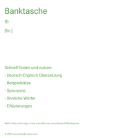 Banktasche