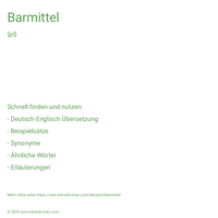 Barmittel