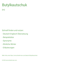 Butylkautschuk