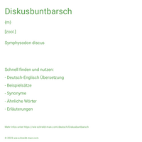 Diskusbuntbarsch