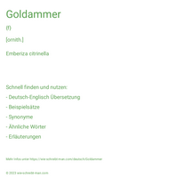 Goldammer