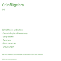 Grünflügelara