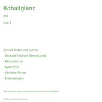 Kobaltglanz