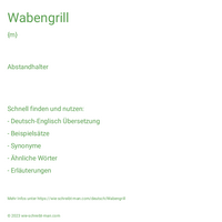 Wabengrill