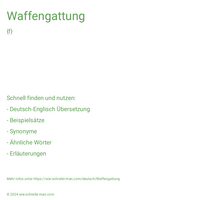 Waffengattung