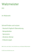 Walzmeister