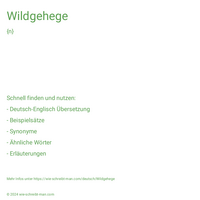 Wildgehege