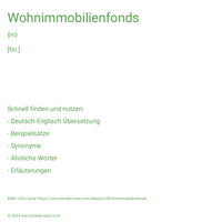 Wohnimmobilienfonds