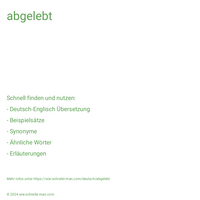 abgelebt