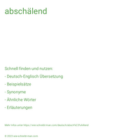 abschälend