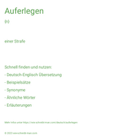 auferlegen