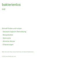 bakterienlos