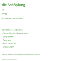 die Schöpfung