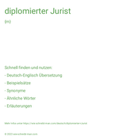 diplomierter Jurist