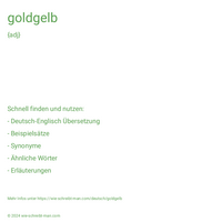 goldgelb