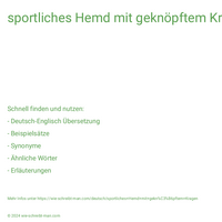 sportliches Hemd mit geknöpftem Kragen