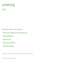 unblutig