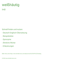 weißhäutig