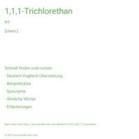 1,1,1-Trichlorethan