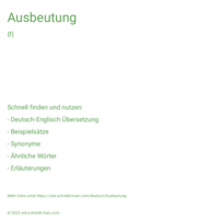 Ausbeutung