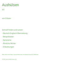 Aushülsen