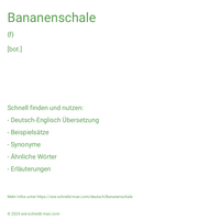 Bananenschale