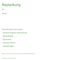 Beplankung