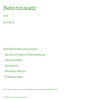 Betonzusatz