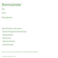 Brennzünder