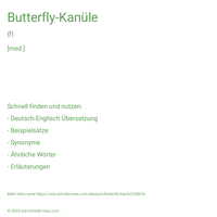 Butterfly-Kanüle