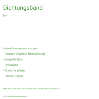 Dichtungsband