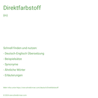 Direktfarbstoff