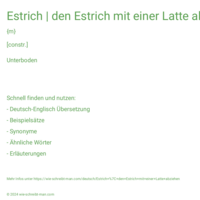 Estrich | den Estrich mit einer Latte abziehen