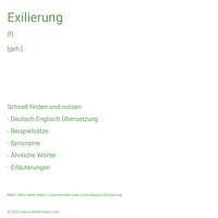 Exilierung