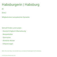 Habsburgerin | Habsburg