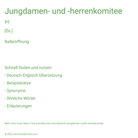 Jungdamen- und -herrenkomitee