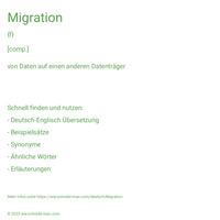 Migration