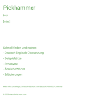 Pickhammer