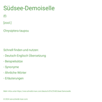 Südsee-Demoiselle