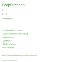 Seepferdchen