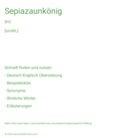 Sepiazaunkönig