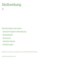 Stoßwirkung