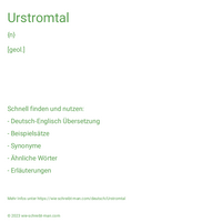 Urstromtal