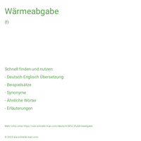 Wärmeabgabe