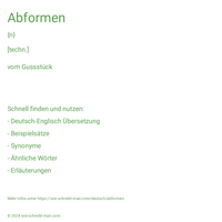 Abformen