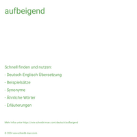 aufbeigend