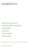 ausgebrannt