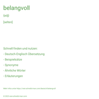 belangvoll